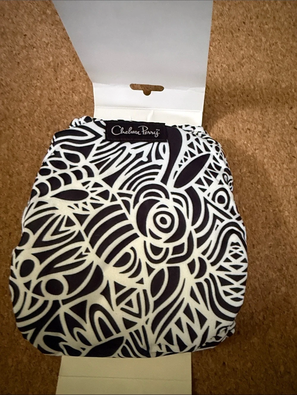 BumGenius Black & White Chelsea Perry Stay-Dry Cloth Diaper